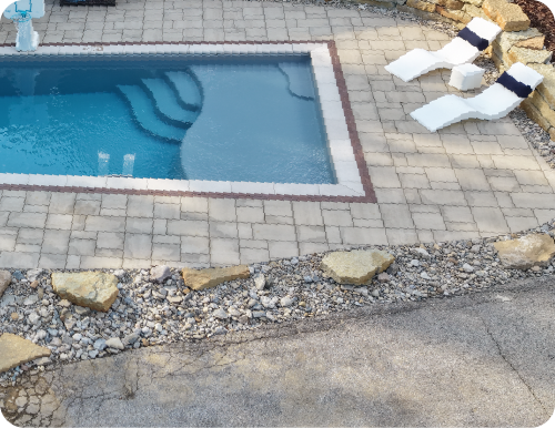 pool pavers hardscape