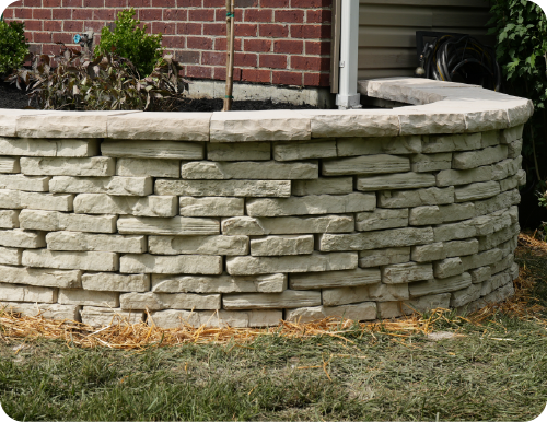 retaining wall hardscsape